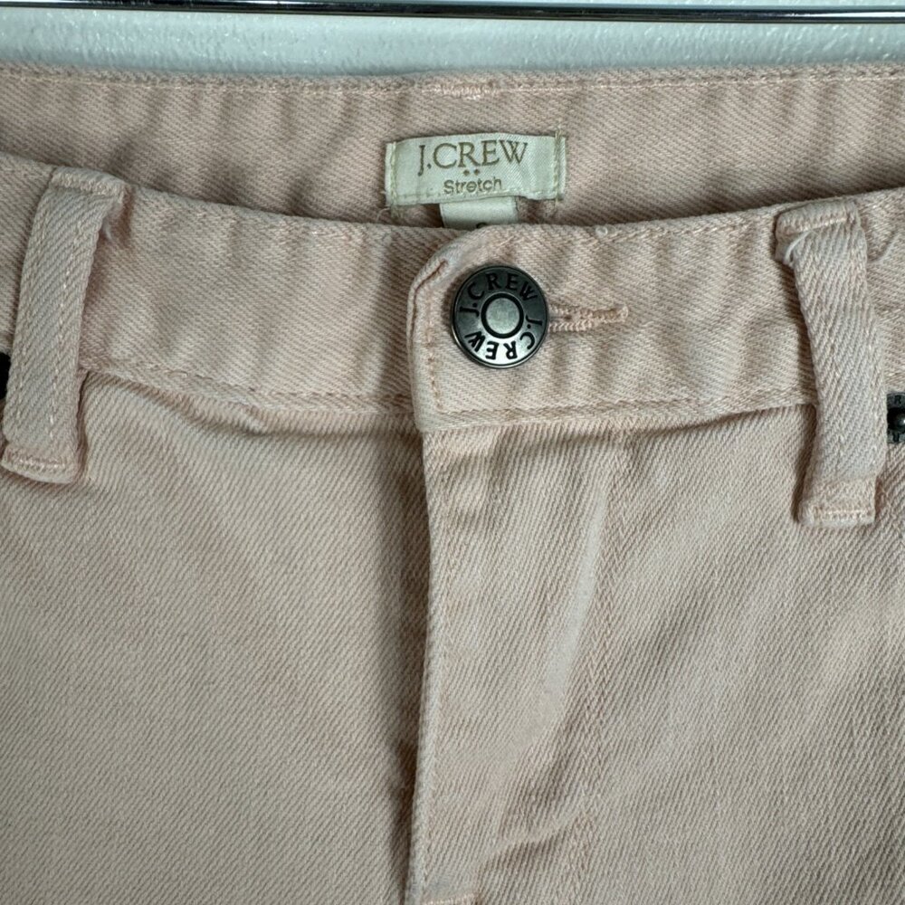 J.Crew Women's 0 Stretch Denim Shorts Pink Inseam 4" - Picture 5 of 11